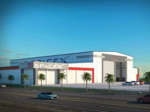 SpaceX设计中的火箭“停机坪”。(图片来源:NASA)